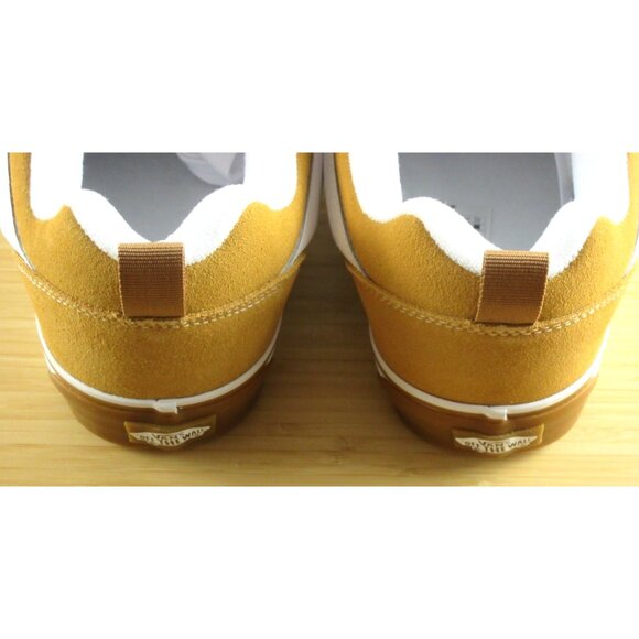 Vans Men's Knu Skool Gum Bumper Honey Yellow Suede Skate Shoes sizes NIB - Picture 5 of 7